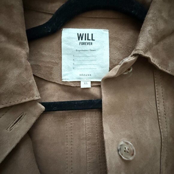 Sezane | Will Jacket Suede | X-Large | Camel | NWOT - Picture 2 of 3
